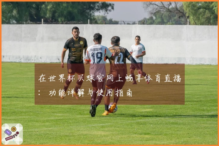 在世界杯买球官网上畅享体育直播：功能详解与使用指南