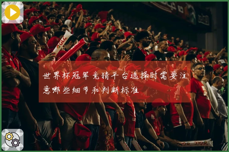 世界杯冠军竞猜平台选择时需要注意哪些细节和判断标准